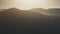 High mountain peak slope sunrise sight aerial view