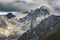 High mountain peaks. Tatra Mountains in Poland. View on Swinica