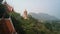 On the high mountain stands the Buddhist temple of the tiger cave Thailand