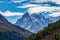 The high mountains of Haute Savoie in autumn. French Alps near Vallorcine, Chamonix-Mont-Blanc, France