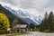 The high mountains of Haute Savoie in autumn. French Alps near Vallorcine, Chamonix-Mont-Blanc, France