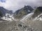 High mountains in the Mount Blanc complex, Val Veny, Alps Mountains