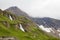 High mountains waterfall at Grossglockner High Alpine Road