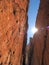 High noon view of Standley Chasm in the McDonnell Ranges