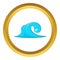 High ocean wave vector icon