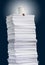 High paper stack