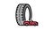 high performance tires color icon animation