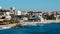 High perspective view of Estoril coastline near Lisbon in Portugal