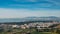 High perspective view of Greater Lisbon from Miradouro Aldeia dos Capuchos in Costa de Caparica