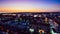 High perspective view of sunset at Vilamoura Marina, Algarve, Portugal