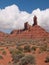 High pinnacles in a desert landscape