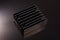 High power electronics heatsink isolated on black