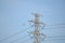 High-power tower Power transmission system.High voltage transmission line