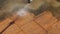 high pressure spray cleaning of pavers