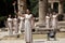 High Priestess, the Olympic flame during the Torch lighting ceremony of the Olympic Games in London in 2012 at ancient Olympia