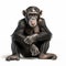 High-quality 3d Chimp Illustration On White Background