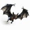 High Quality 3d Stock Photo: Flying Bat On White Background