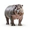 High-quality 3d Stock Photo Of A Genderless Hippopotamus On White Background