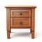 High Quality 3d Wood Nightstand With Old-world Charm