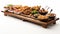 High Quality 3d Wooden Food Tray Buffet Platter For Majestic Ports
