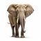 High Quality 8k Resolution Elephant Poster On White Background