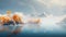 High Quality Autumn Atoll Landscape Wallpaper In 8k