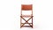 High Quality Brown Folding Chair On White Background