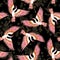 High quality crane japanese seamless pattern with graphic elements for printing on fabric