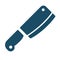 High quality dark blue flat chopper icon