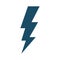 High quality dark blue flat lightning icon