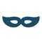 High quality dark blue mask for masked ball icon