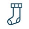 High quality dark blue socks icon