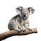 High-quality Digital Art: Koala On Branch In Ultra Hd