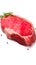 High-quality image of a single piece of beef meat against a white background