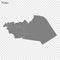 High Quality map of governorate of Syria