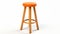 High Quality Orange Wooden Stool 3d Vray Previews