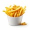 High Quality Photo Of French Fries On White Background