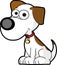 High quality vector animated cute dog in white brown body