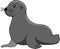 High quality vector animation of cute seals