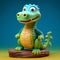 High-quality Wooden Crocodile Figure With Ultra Hd Details