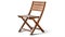 High Quality Wooden Folding Patio Chair On White Background