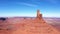 High Red Buttes Rock In Monuments Valley Canyon Colorado River Aerial View