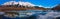 High Res Panorama of Alaskan Mountain Range near Anchorage.