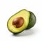 High-resolution Avocado Product Photography On White Background