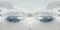 High resolution HDRI panoramic view of a hospital corridor. 360 panorama reflection mapping hallway medical interior. 3D rendering