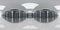 High resolution HDRI panoramic view of a server data room center. 360 panorama reflection mapping of a computer storage system