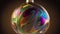 A high-resolution image of a glass-blown ornament with captivating swirls of color