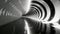 High-resolution loop of an upside-down tunnel offers a captivating monochromatic journey.