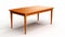 High Resolution Orange Wood Table With Realistic Rendering
