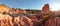 High resolution panorama of Marafa Depression Hell`s Kitchen ca